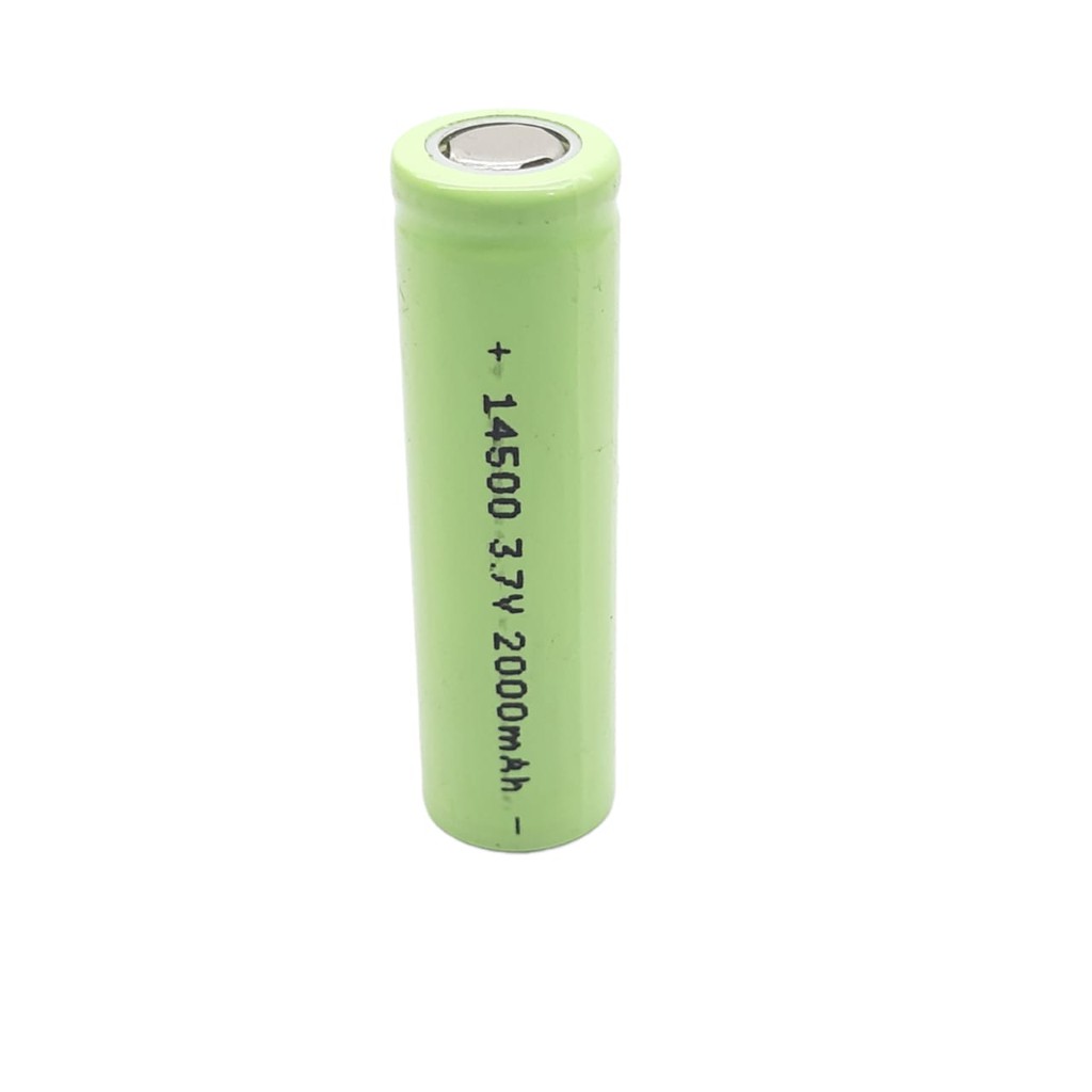 Baterai/Batre 14500 Cas/Charger Li-ION 3.7V - 2000mAh 1 Pcs