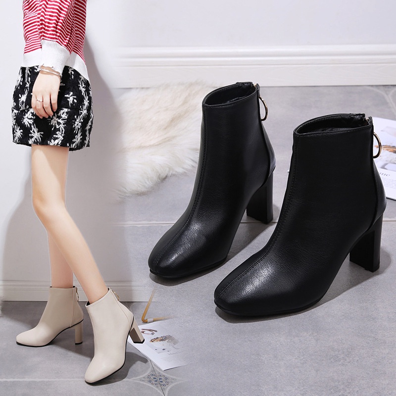 [DF FOOTWEAR] Sepatu Boots Wanita Flat Korea Import Premium Quality DF 563