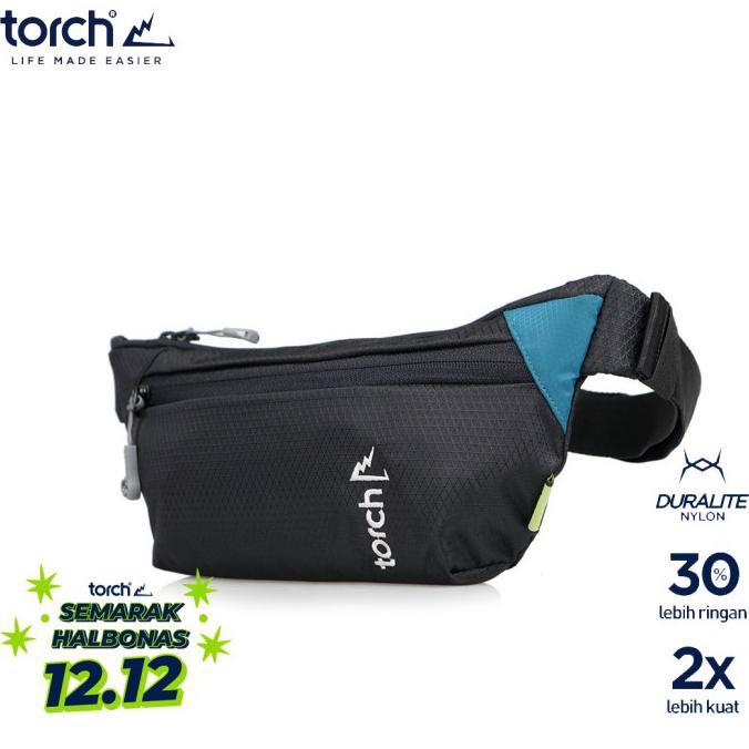 -SIAP KIRIM- TORCH WAIST BAG TAJIMI HITAM