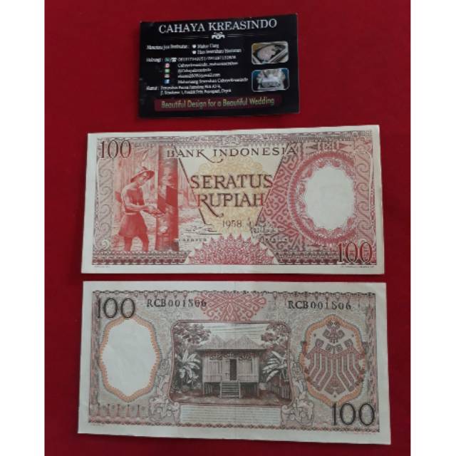 Uang kertas 100 rupiah