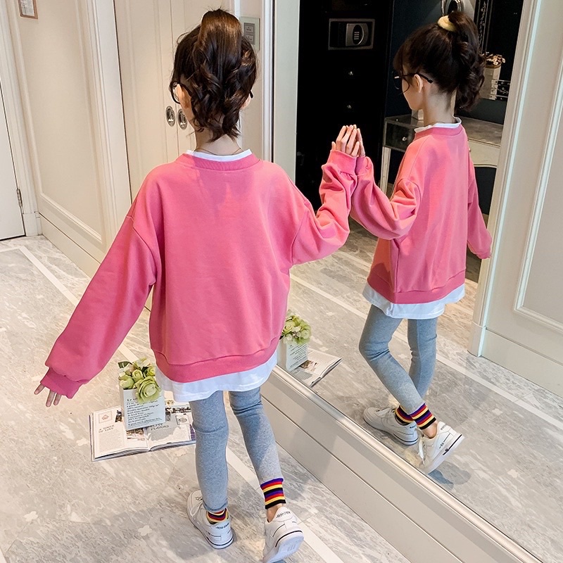 Baju Setelan import anak SUPERDAD / Setelan sweater anak tanggung / set fashion legging ABG