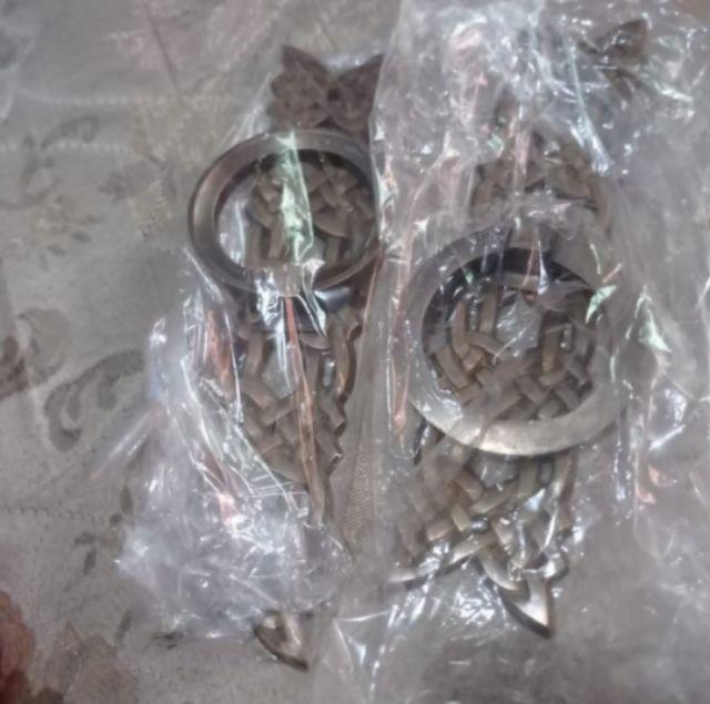 Brass Ring Pull / Handle Pintu Rumah Kuningan Motif Tali Ukir Dian_antiquebrass