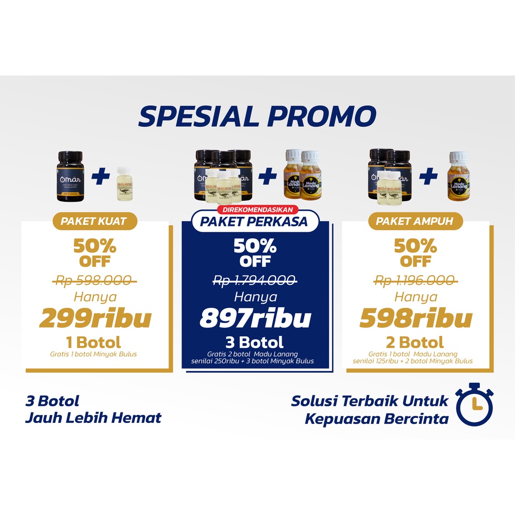 Herbal Omar I Bikin Kuat & Tahan Lama Permanen I Obati Ejakulasi Dini & Impoten I Gratis Minyak Bulus - Privasi Aman Bisa Chat Admin-1
