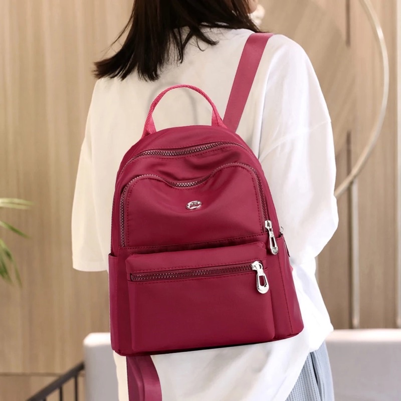 Hot 2022 Tas Ransel Wanita Model CHIBAO Backpack Polos