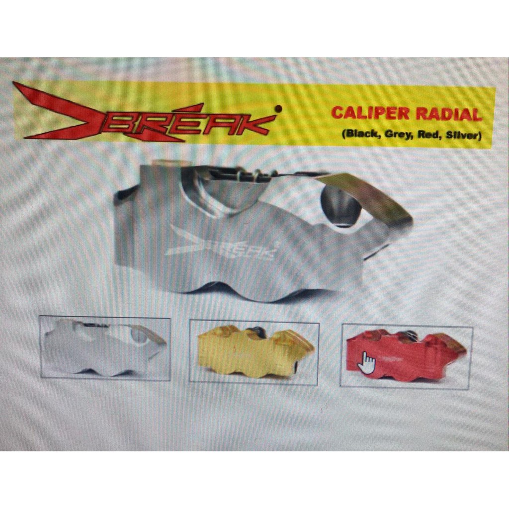 KALIPER X-BREAK 4 PISTON RADIAL FULL CNC (MODEL KTC) 5.0