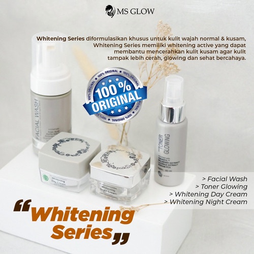 Paket Ms Glow + Serum - Paket Whitening, Serum Peeling