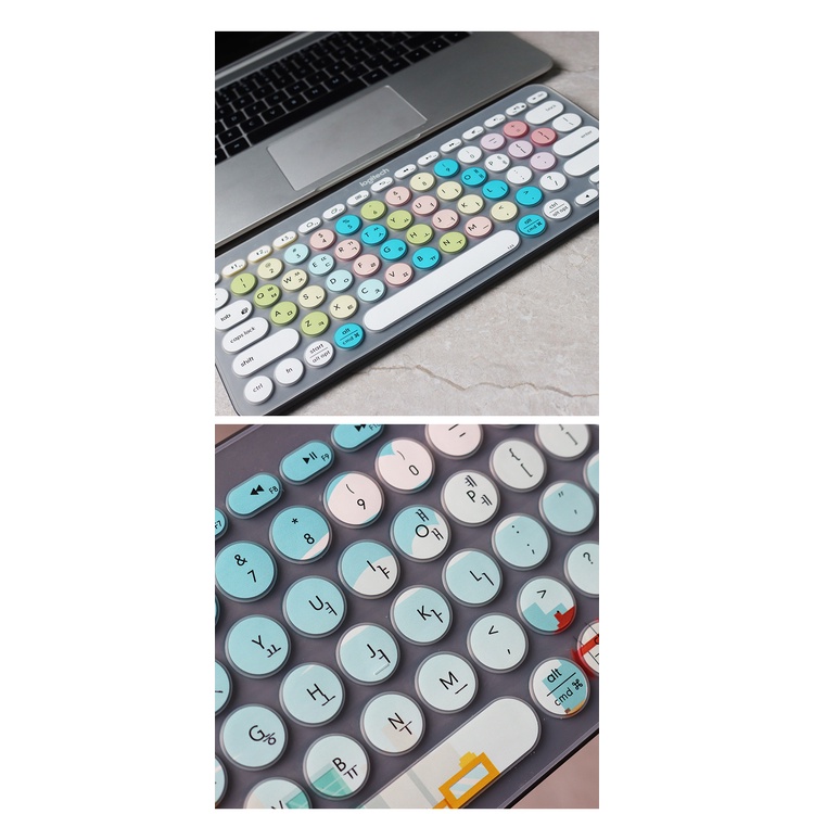 Cover Pelindung Keyboard Logitech K380 / K480 Bahan Silikon Anti Debu