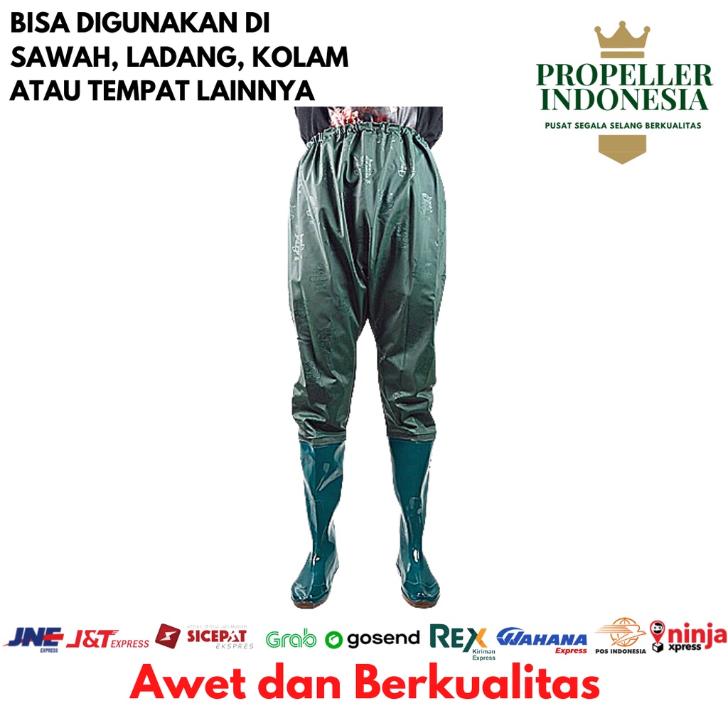 Sepatu Boot Celana Sawah Panjang Anti Air Sepatu Keong Elastis