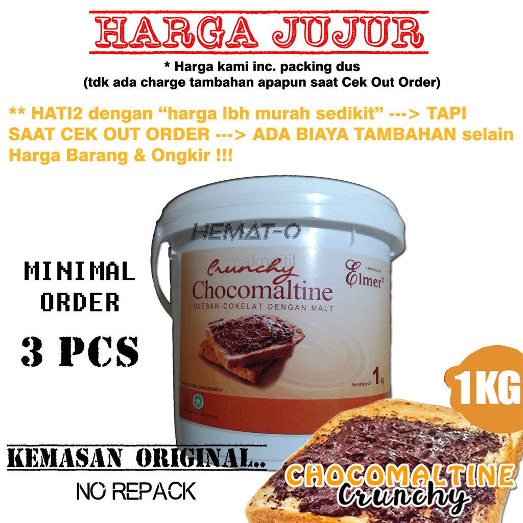 

Elmer Chocomaltine Crunchy 1 Kg (Kemasan ORIGINAL)