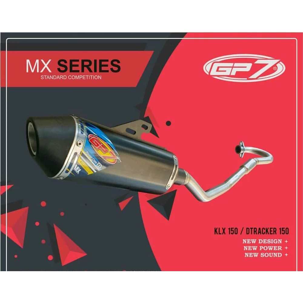 Knalpot GP7 KLX 150 - DTracker 150 MX Series Standar Kompetisi - GP7 MX Series Original