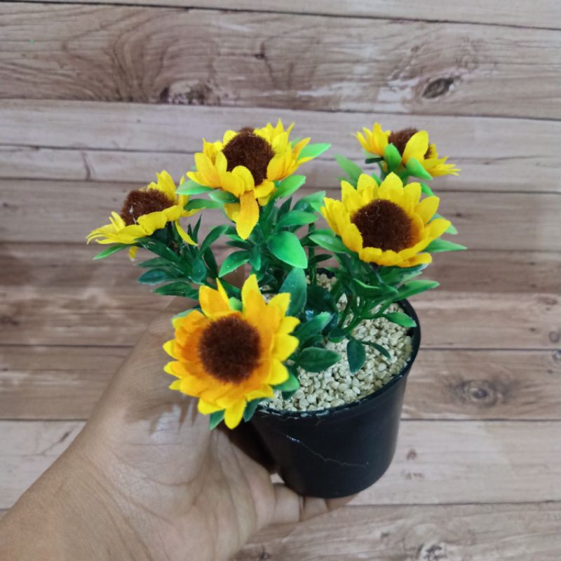 bunga matahari bunga artificial bunga palsu plastik properti foto