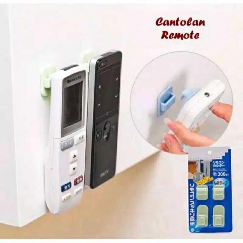 H5 Gantungan Remote TV / Remot AC Tempel Dinding | Cantolan Holder Hook Serbaguna Portable
