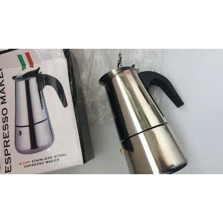 [COD] Alat Mesin Teko Pembuat Kopi Espresso Instant Mokapot Coffee Maker untuk 3 Cup 300ML Stainless Anti Karat