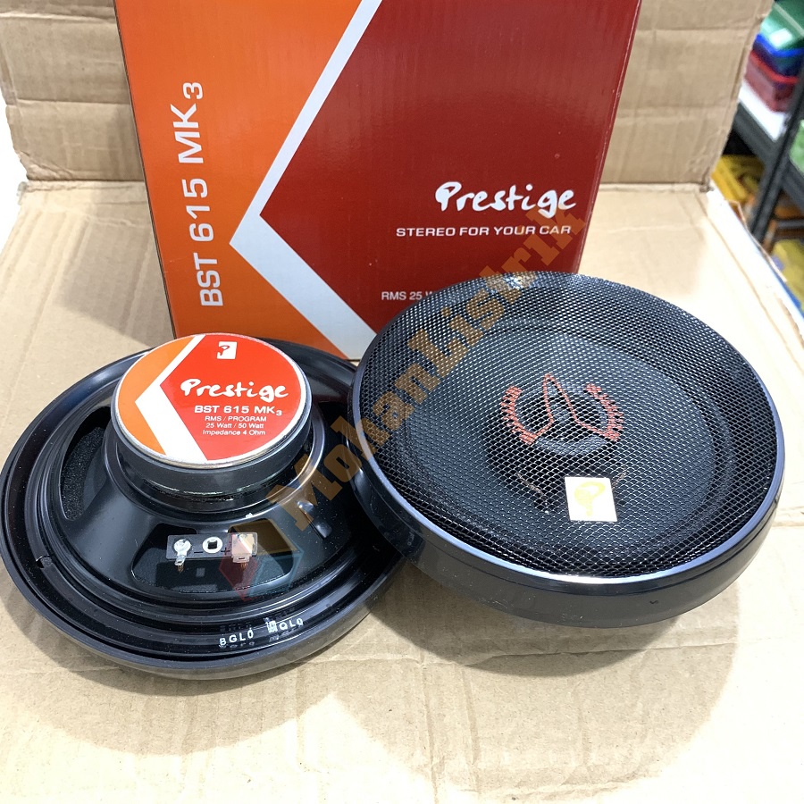 Speaker Mobil Speaker Pintu Mobil 6&quot; 6 Inch Prestige 50 Watt 2 Way Suara Jernih 1 Pasang