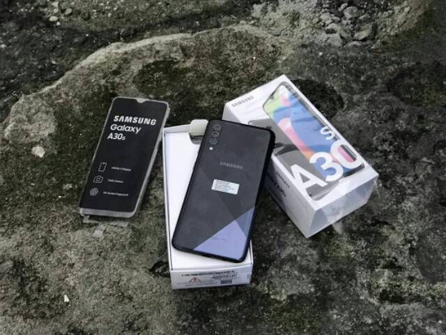 Samsung A30s second ram 4gb internal 64gb fullset-1