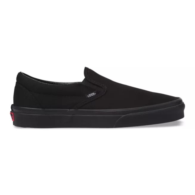 Sepatu Slip On Pria Wanita Hitam Polos Pria Wanita