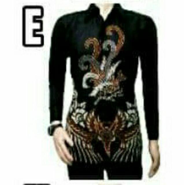 Kemeja Batik Xxxl Warung Batik Pria Ppbtk07 Modern Lengan Panjang /batikpria/kemejapria/kemejabatik