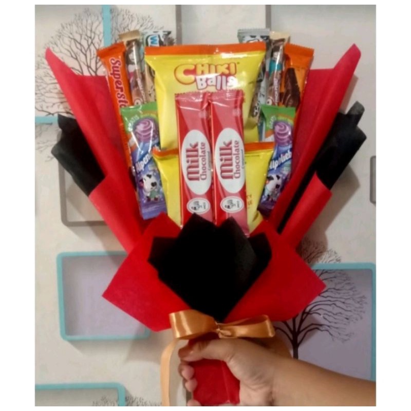 

Buket Snack murah untuk hadiah ultah/wisuda/aniv/dll