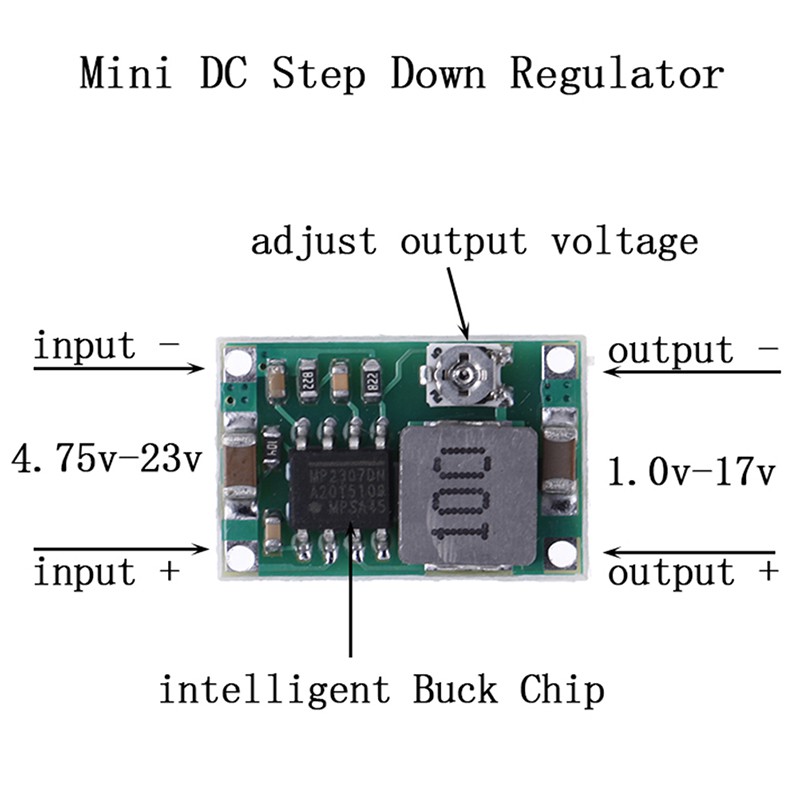 Regulator Konverter Step Down Mini Dc-Dc 3a 5v-23v Ke 3.3v 6v 9v 12v