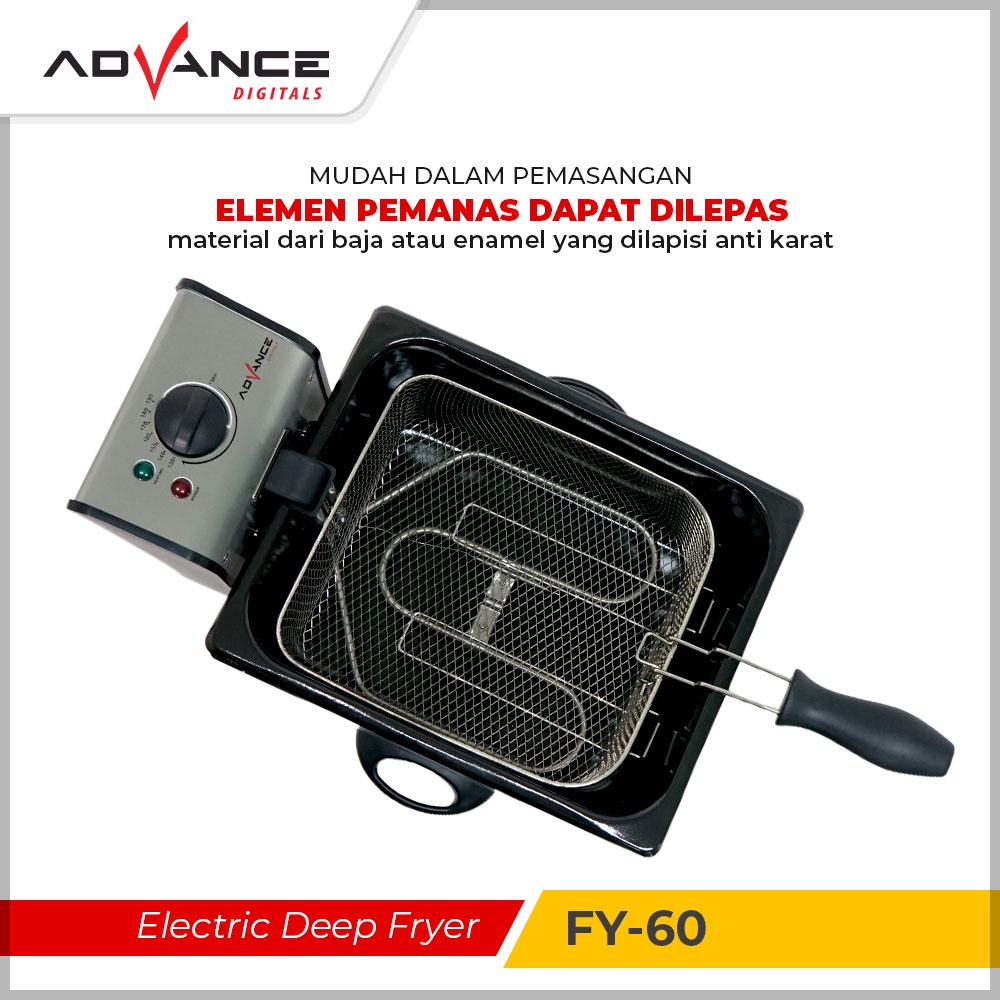 Advance Electric Deep Fryer FY-60 6 Liter Garansi 1 Tahun