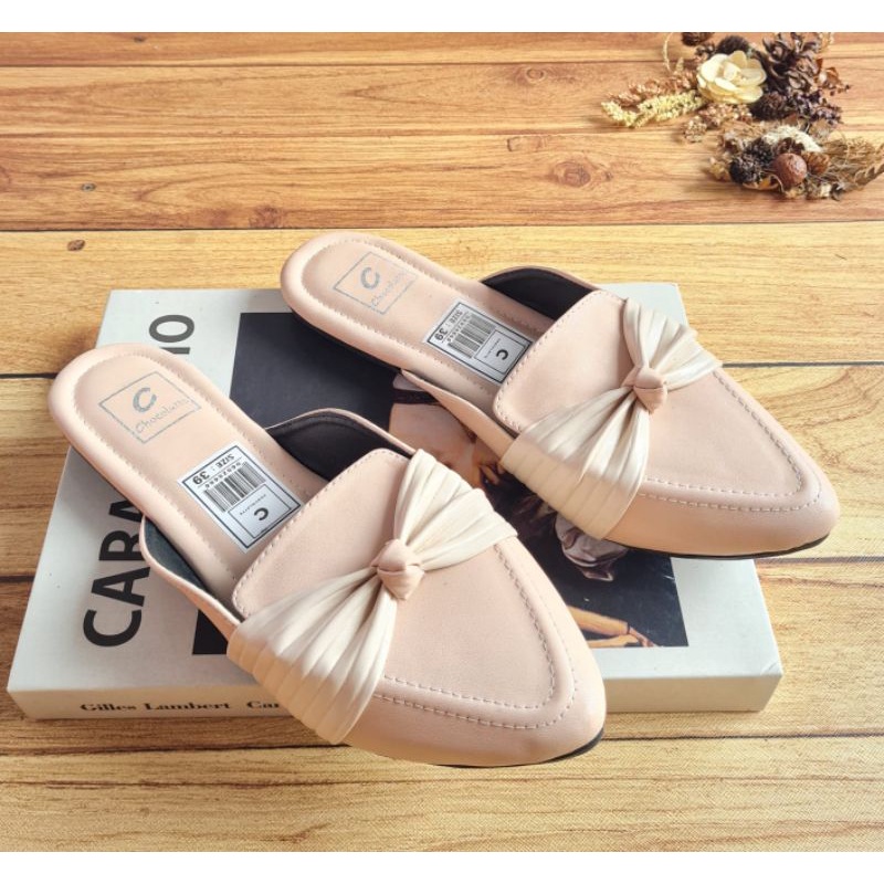 ABBUSHOES UR 03 flat shoes mules pita cabaret sol karet 1cm