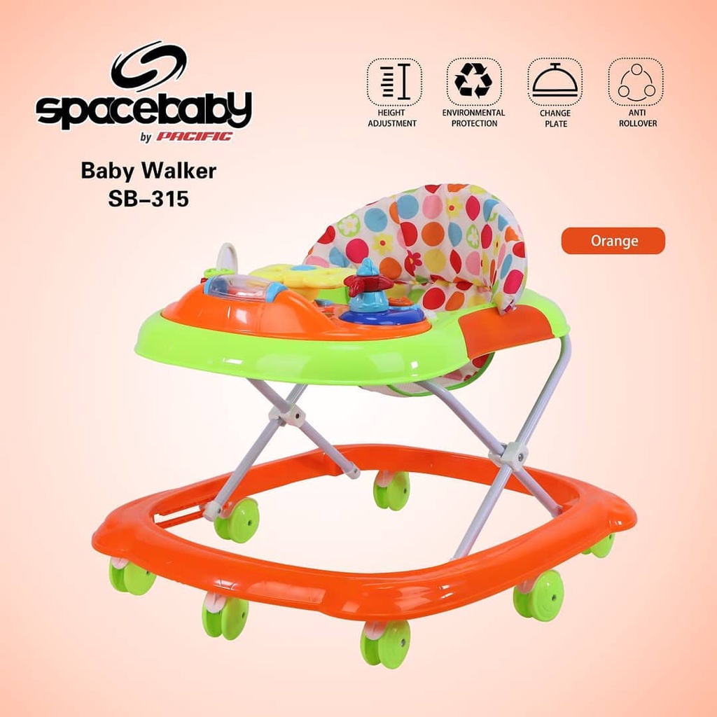 Spacebaby Baby Walker - SB315 / Kereta Bayi