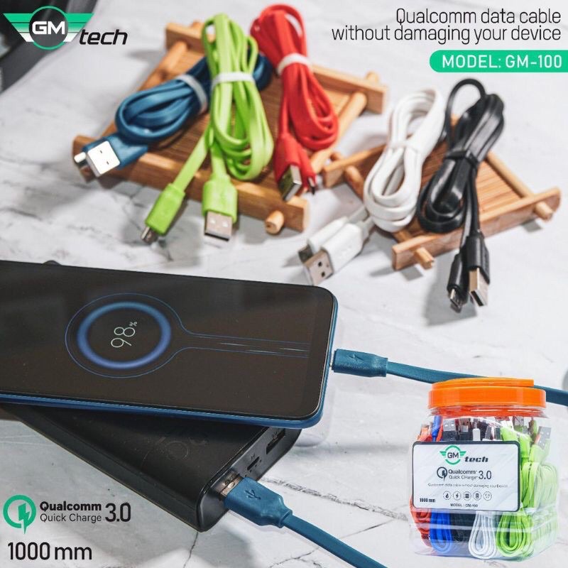 Kabel data GM TECH 100 Micro Usb Macaron per Pcs