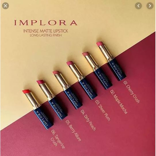 ✿ MADAME ✿ IMPLORA INTENSE MATTE LIPSTICK / LIPSTIK MATTE ORIGINAL