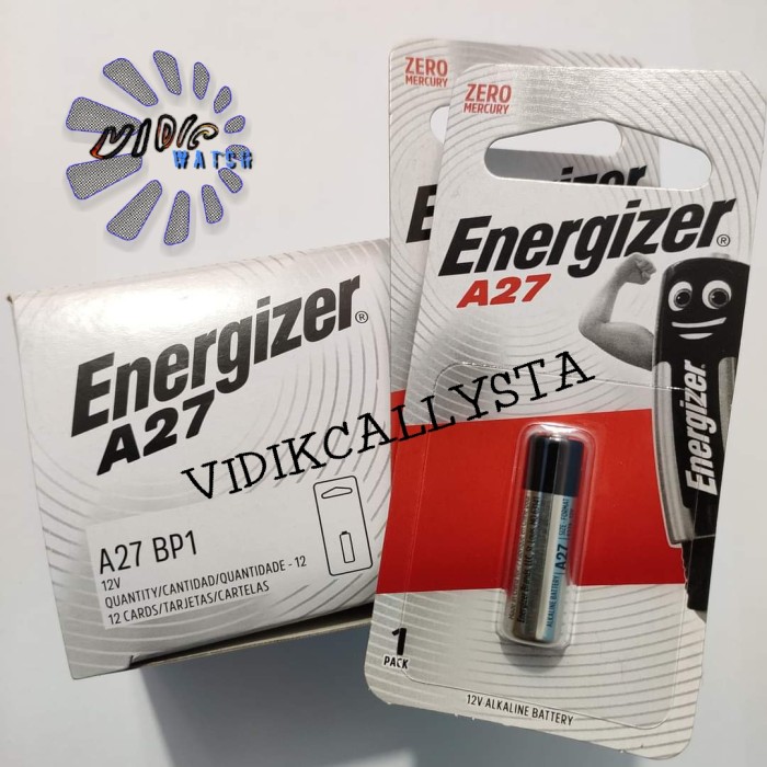 Asli Battery Batrei Baterai Energizer 27A A27 A 27 12V Original