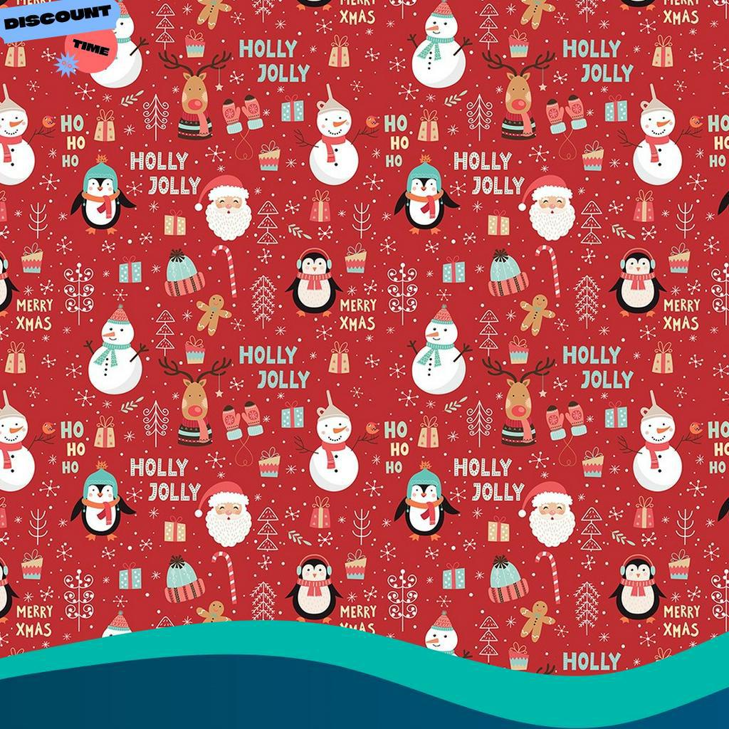 

PRODUCT TERPOPULER Kertas Kado Natal Harvest Wrapping Paper Xmas Joyland Red