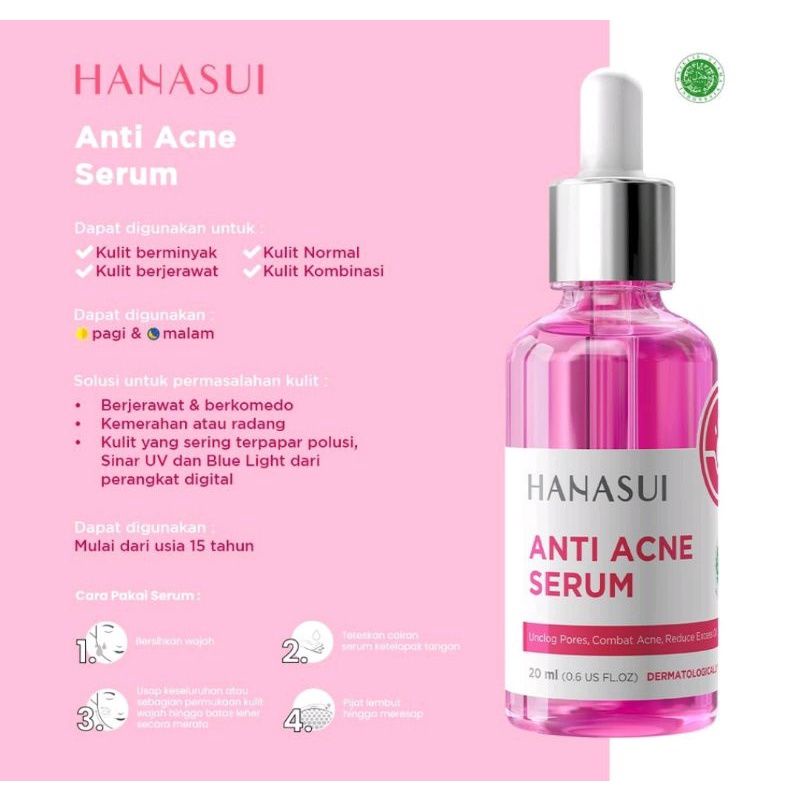 Serum hanasui acne VIT C whitening