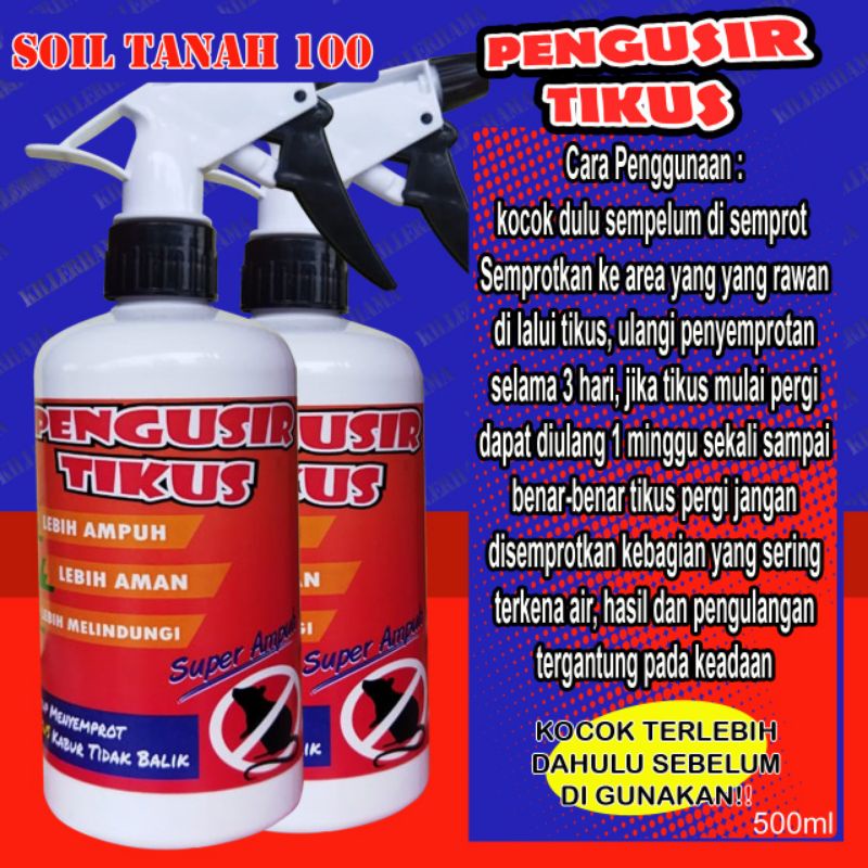 Gun Killer Pengusir Tikus Spray 500ML Anti Tikus Rumah Dan Mobil Rat Repellent Cairan Anti tikus super ampuh alajelekkk