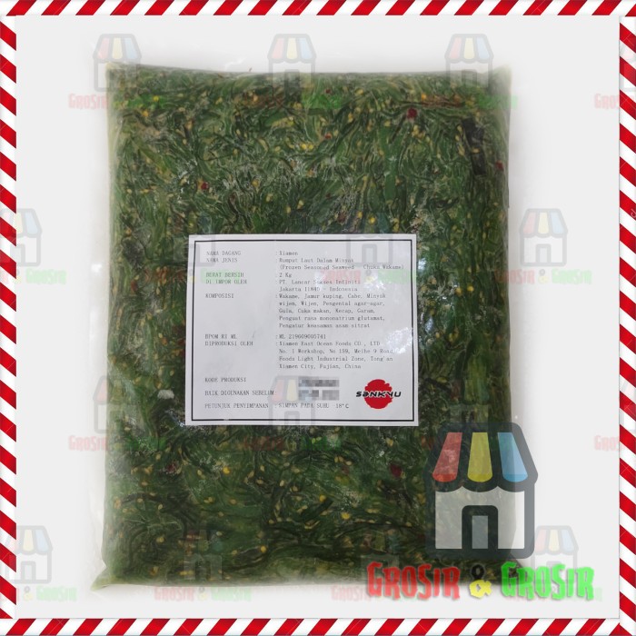 

Spesial Promo - Import - Seasoned Chuka Wakame / Salad Rumput Laut 2 Kg