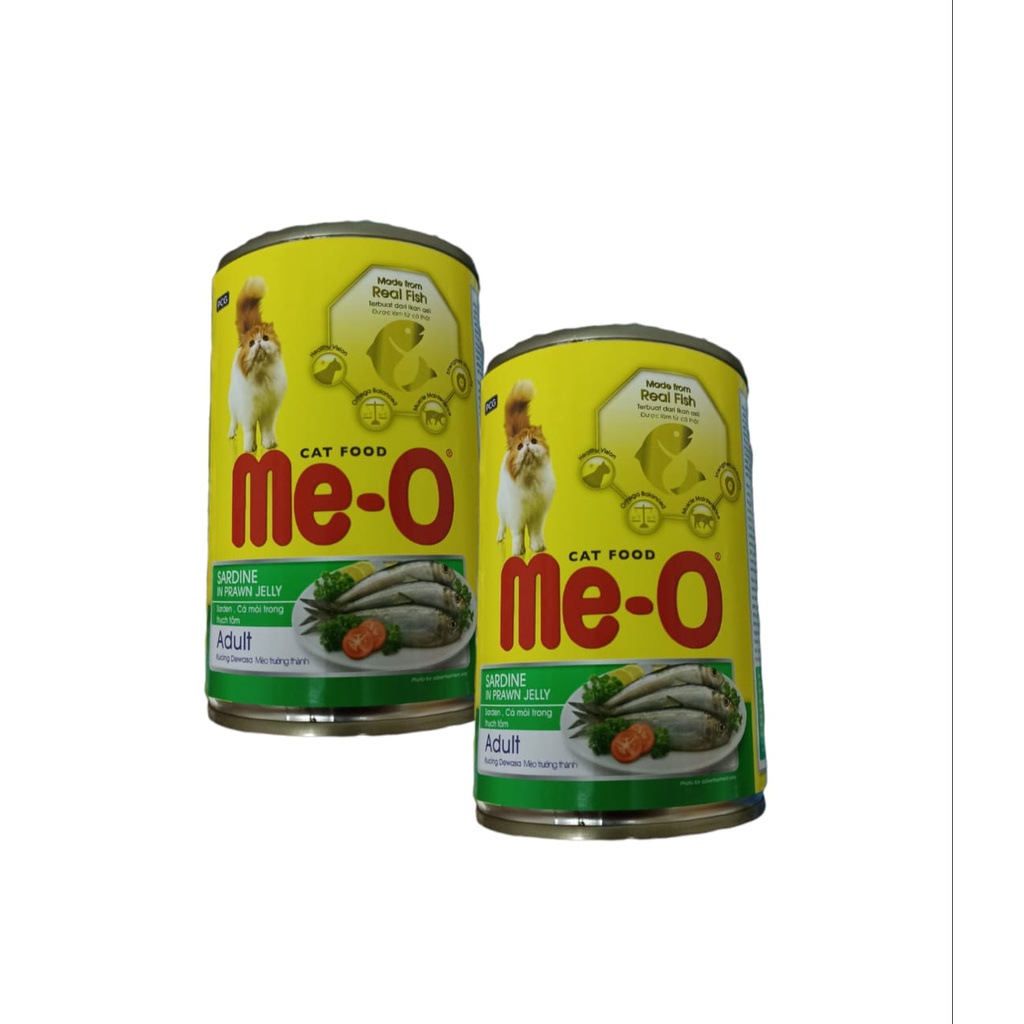 MAKANAN KUCING BASAH MEO KALENG 400GR - Meo Tuna Seafood Sardine