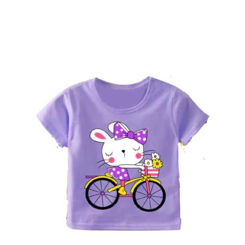 KAOS ANAK CEWE SEPEDAH BUNNY