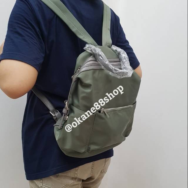 (Ready Stock) Miniso Leisure Style Backpack (Hanya ada warna Army)