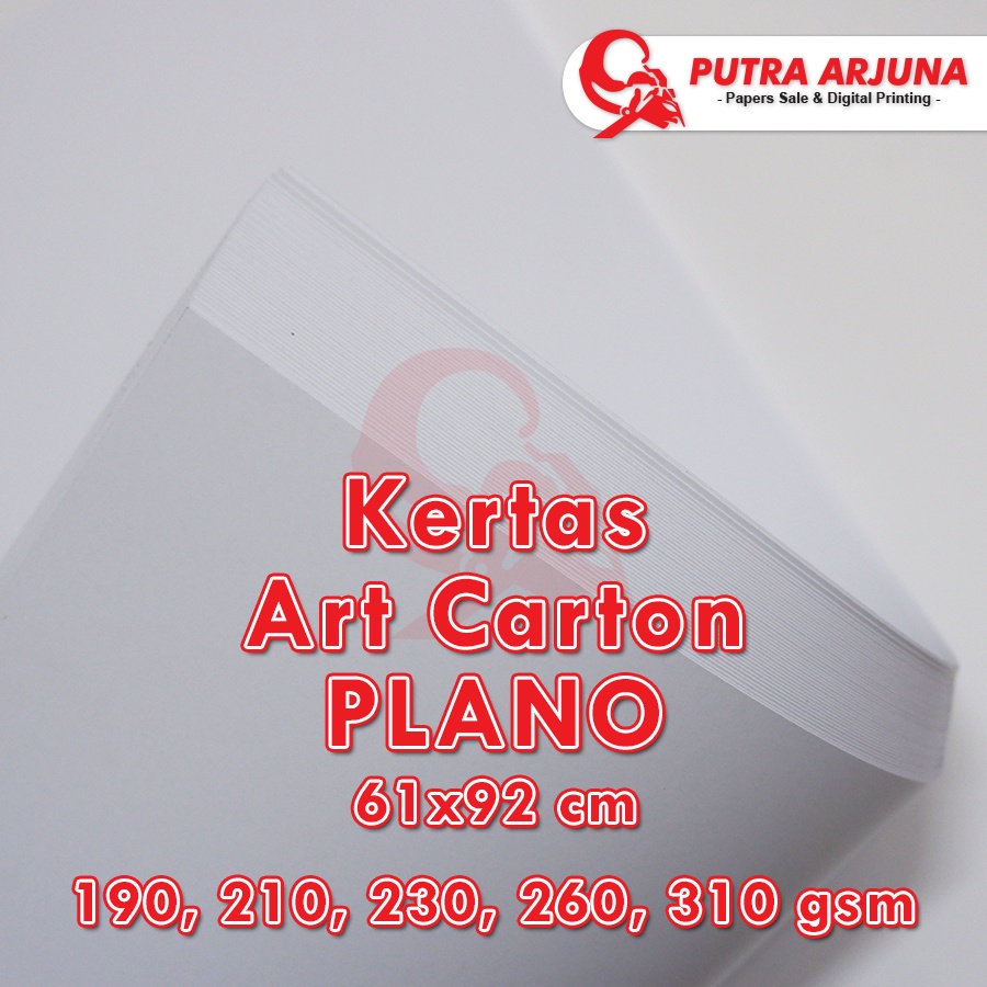 KERTAS ART CARTON 190-310gsm, 61x92cm PLANO
