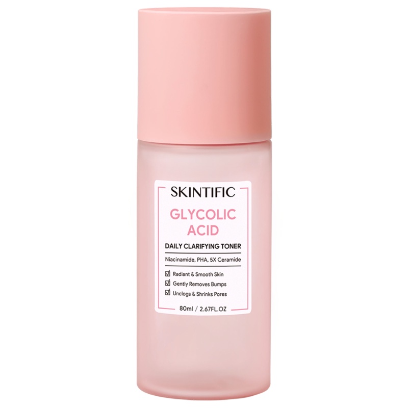 SKINTIFIC Glycolic Acid Daily Clarifying Toner 80ml