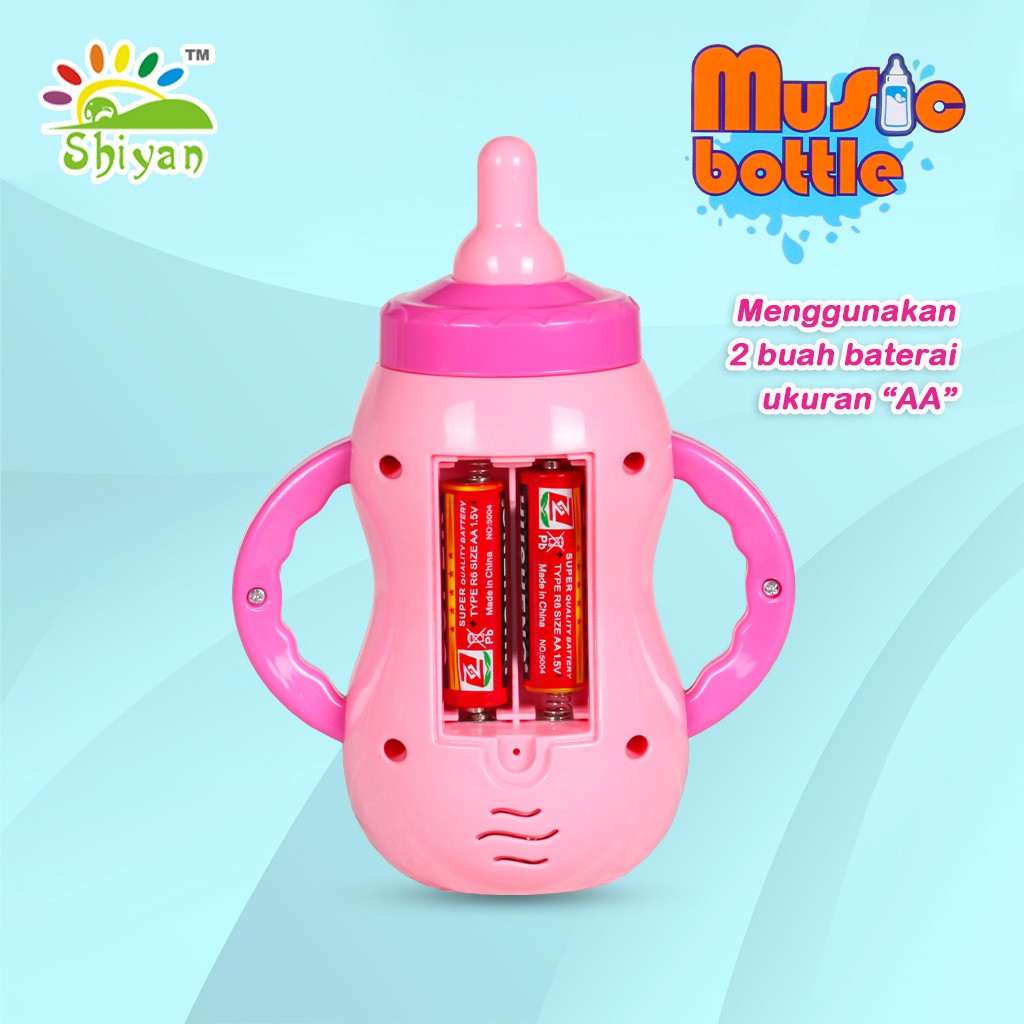 [Shiyan] mainan musik bentuk botol susu / dot dapat diganti / mainan bayi &amp; anak / milk bottle toys