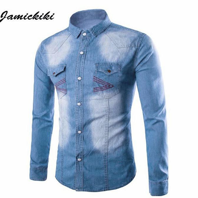 JU KEMEJA JEANS ROBIN ADA 2 WARNA