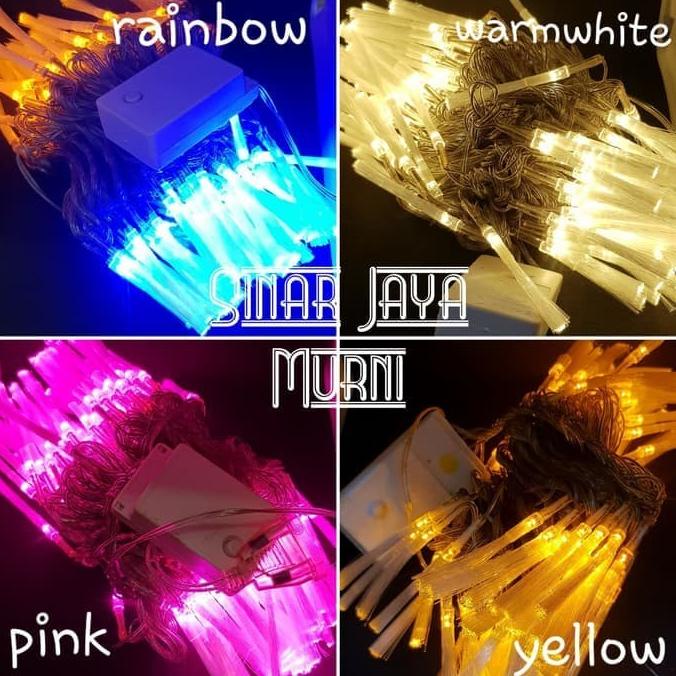 `````````] Lampu natal tumblr led Fiber optik Rainbow 10 meter controller