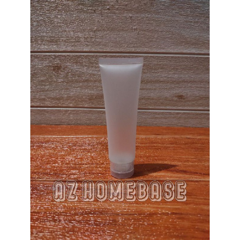Tube Kosong 50ml Natural Tutup Fliptop - Tube 50 ml Bening - Botol Tube 50ml Transparan - Tube Murah