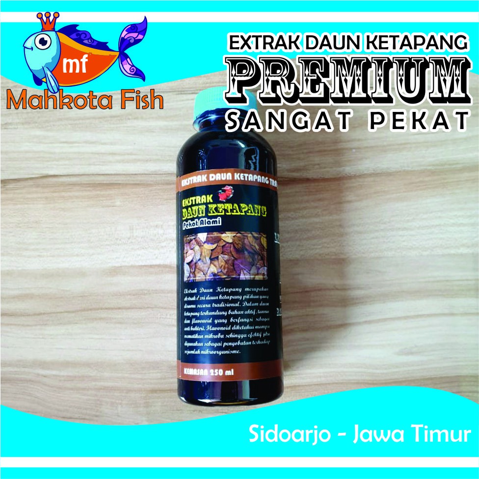 Ekstrak Daun Ketapang PREMIUM SANGAT PEKAT untuk Ikan Hias | Cupang | GRATIS PACKING KARDUS