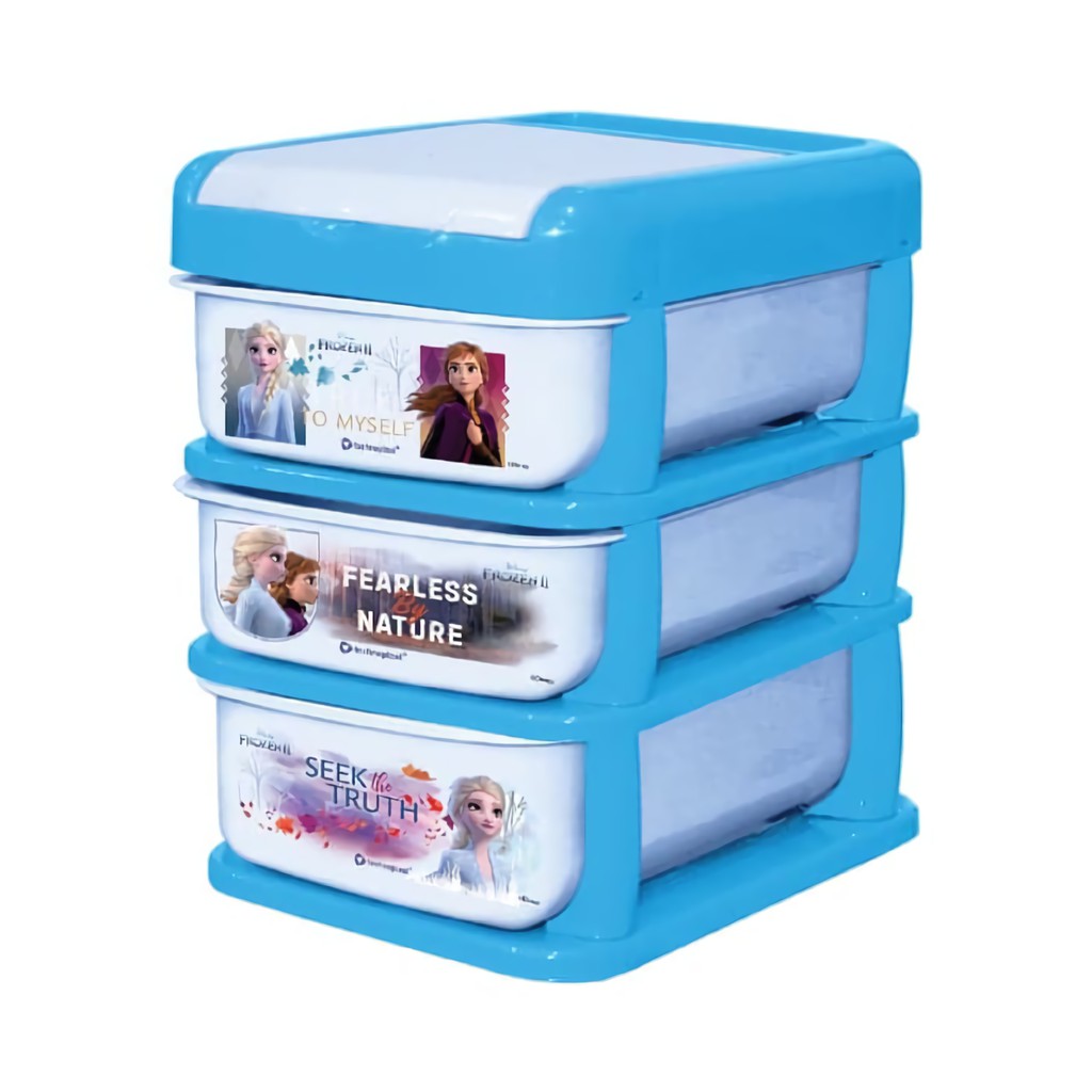 Laci 3 Susun Container Drawer Kecil Unik Fr0zen Stationery ...