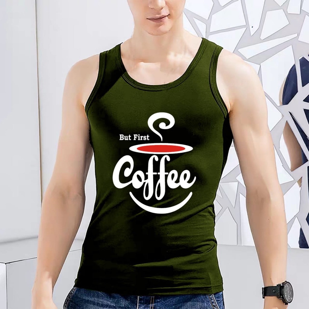 bisa cod - singlet coffe // kaos dalam // singlet - poile781