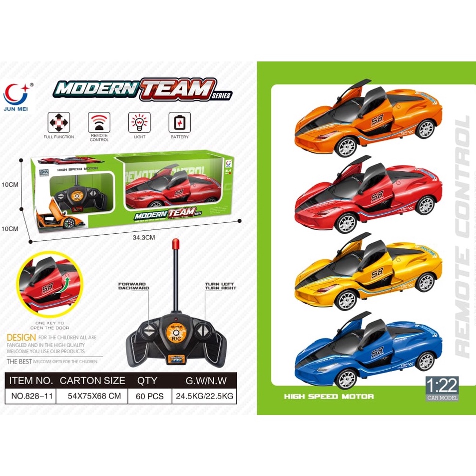 MAINAN MOBIL REMOTE MODERN TEAM REMOTE CONTROL SUPER SPEED 1:22