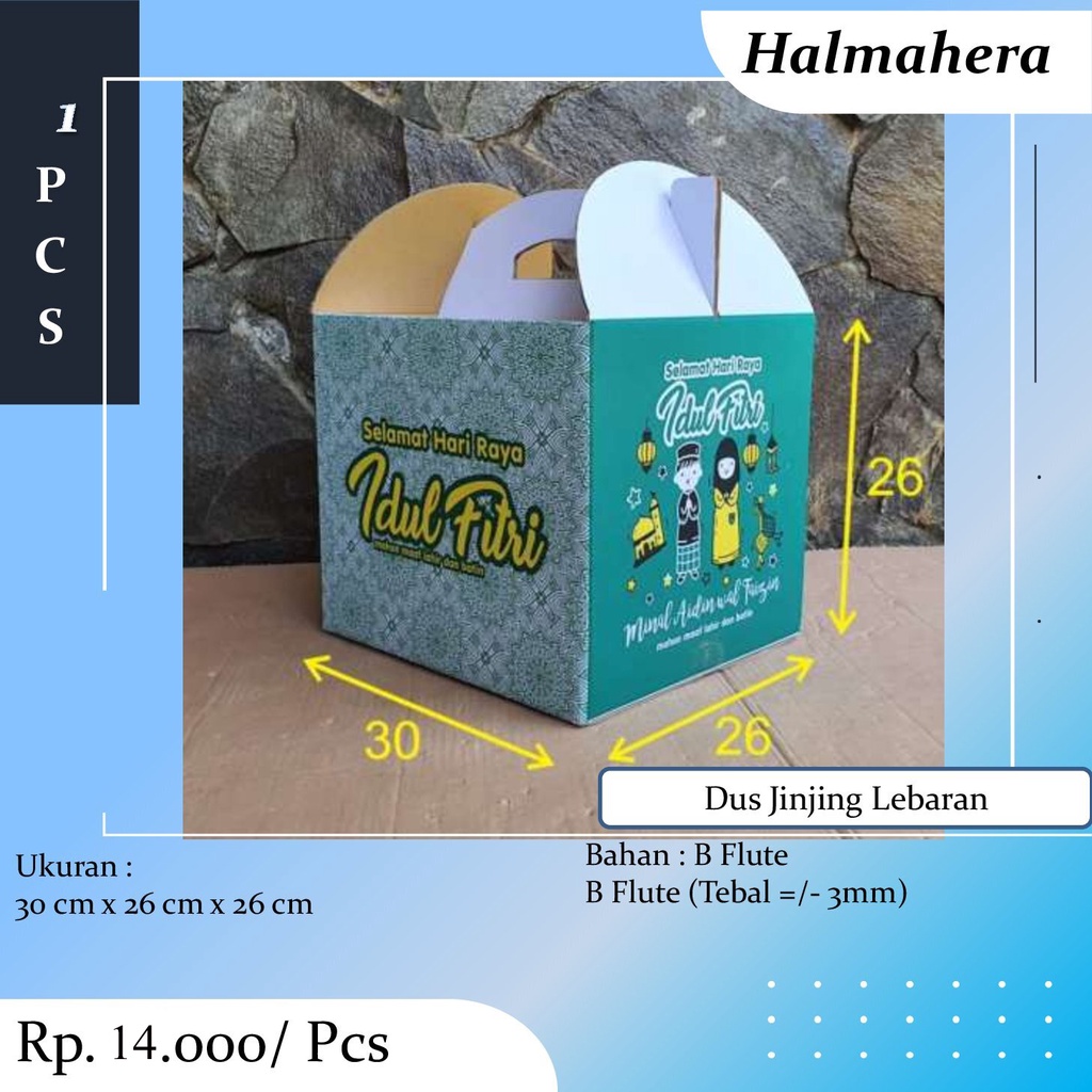 

Dus Parsel Hampers Lebaran Kardus Jinjing Idul Fitri Box Parcell Kotak Packaging Idul Fitri ukuran 30x26x26 cm HA7