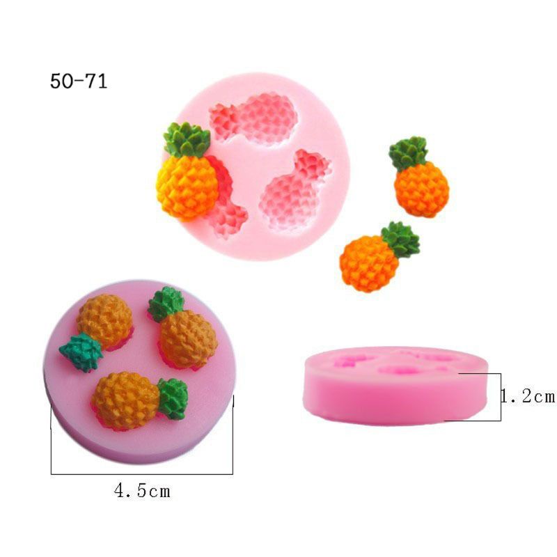 Siy Cetakan Resin Bentuk Buah Strawberrypeachnanasanggur Bahan Silikon Untuk Membuat Perhiasan