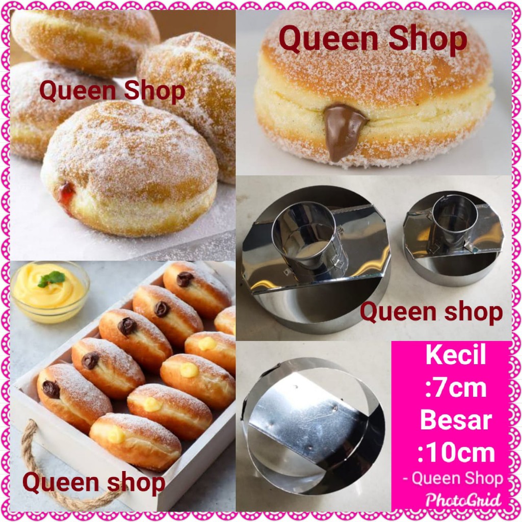 Cetakan Donat Polos/Donat Bomboloni Stainless
