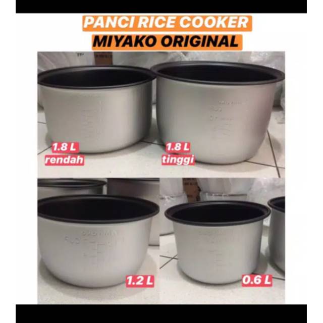 PANCI MIYAKO ORIGINAL / ukuran 0,6L-1,8L./PANCI MIYAKO 606/PANCI MIYAKO 612/PANCI MIYAKO 528.